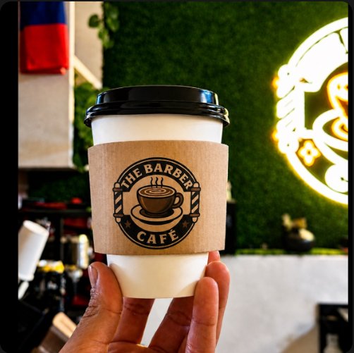 The Barber Café cup